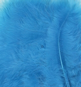 Marabou Feathers,Turqoise,15pcs