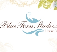 Blue Fern Scrappapier