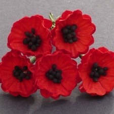 Mulberry Paper Poppy - Klaproos - Heather - Heide